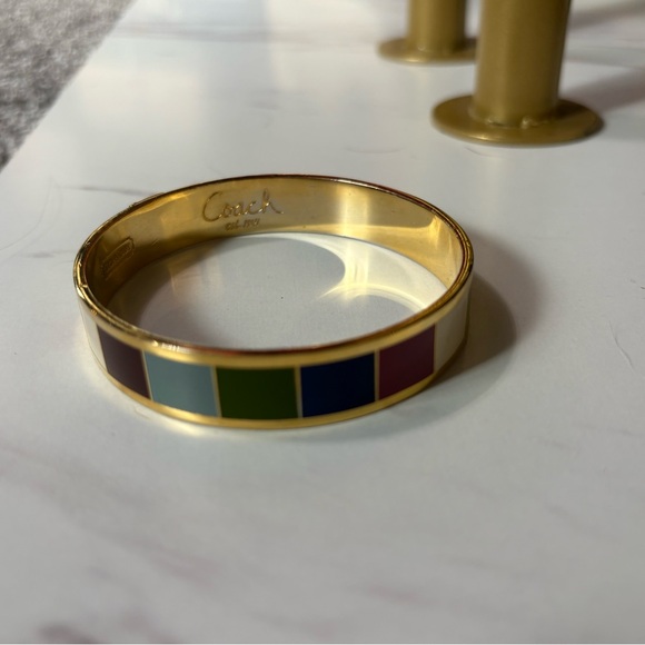 Coach 65th Anniversary Legacy Striped Bangle bracelet - Picture 3 of 8